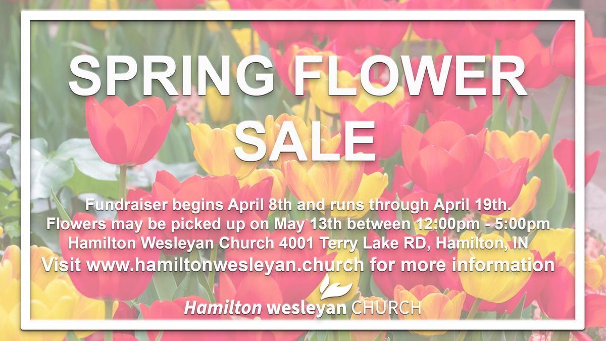 Spring Flower Sale Hamilton Wesleyan Church